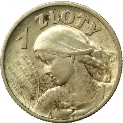  II RP, 1 złoty 1925 Żniwiarka