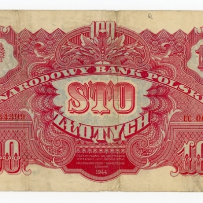 PRL, 100 złotych 1944 , 