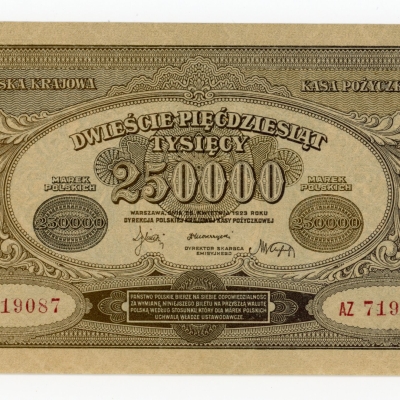 II RP, 250.000 mkp 1923 AZ
