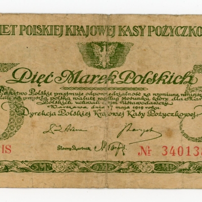 II RP, 5 mkp 1919 IS