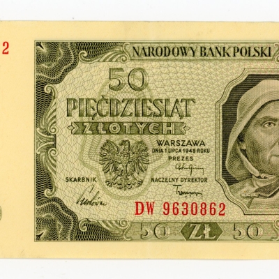 PRL, 50 złotych 1948 DW