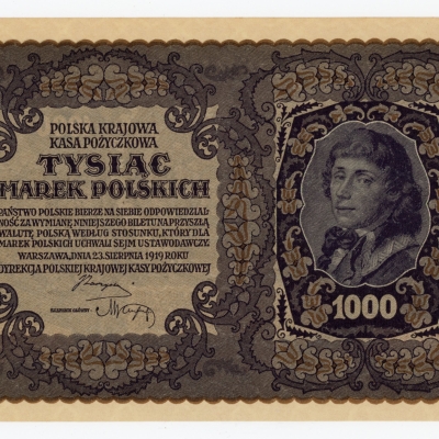 II RP, 1.000 mkp 1919 III Serja AM