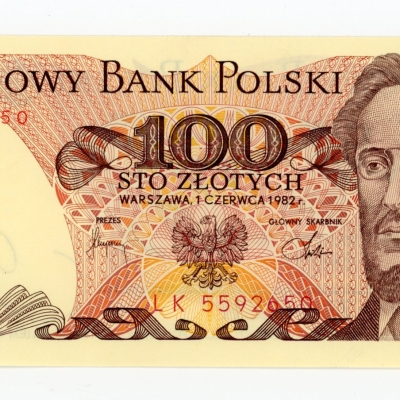 PRL, 100 złotych 1982 LK