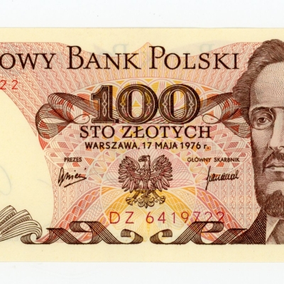 PRL, 100 złotych 1976 DZ. Rzadkie (L6)