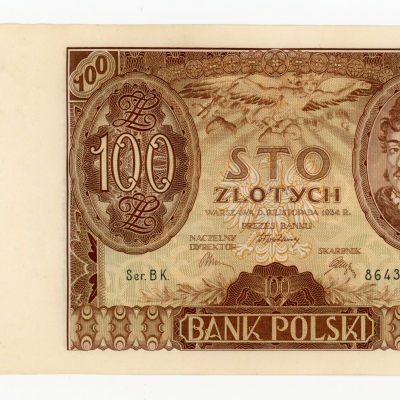 II RP, 100 złotych 1934 BK.