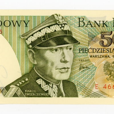 PRL, 50 złotych 1975 E. Rzadkie (L6)