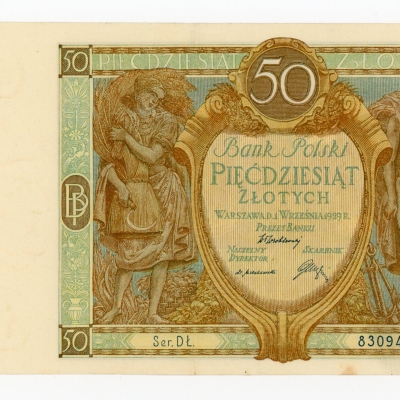 II RP, 50 złotych 1929 Ser. DŁ.