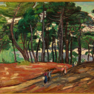 Jean Peské (1870 Gołta/Ukraina-1949 Le Mans), Spacer po lesie w Collioure