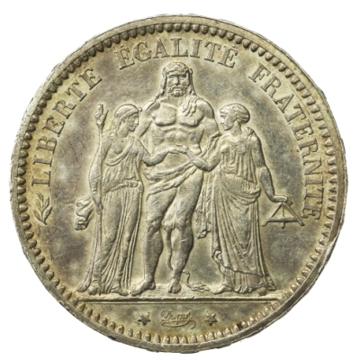 Francja, III Republika, 5 franków 1873, Paryż