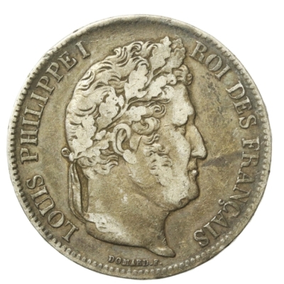 Francja, Ludwik Filip I, 5 franków 1832, Strasburg