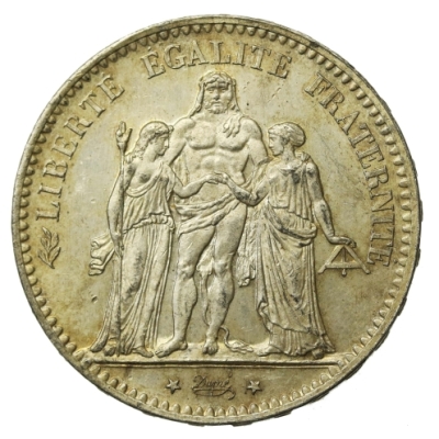 Francja, III Republika, 5 franków 1876, Paryż