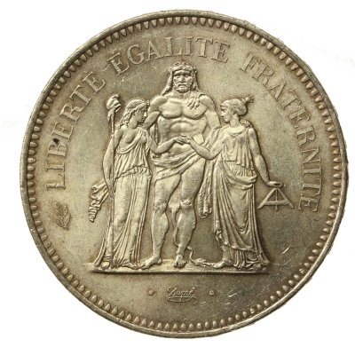 Francja, V Republika, 50 franków 1975