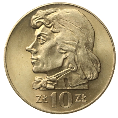 PRL, 10 złotych 1970, Tadeusz Kościuszko