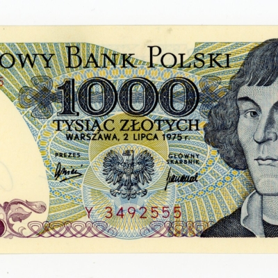 PRL, 1000 złotych 1975 Y. Rzadkie L6 