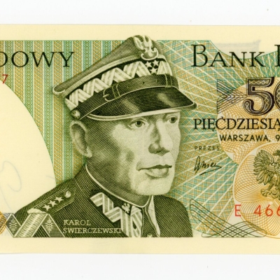 PRL, 50 złotych 1975 E. Rzadkie (L6)