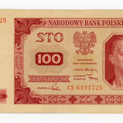 PRL, 100 złotych 1948 CS